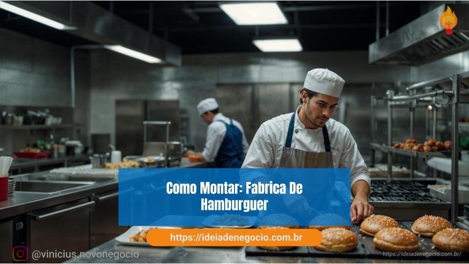 Como Montar uma Fábrica de Hambúrguer: O Guia Completo