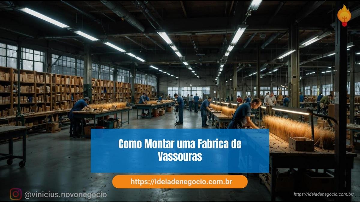 Fábrica de vassouras industrial